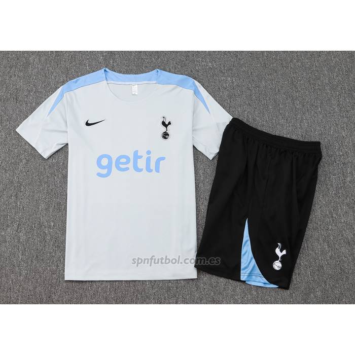 Chandal del Tottenham Hotspur Manga Corta 2024-2025 Gris - Pantalon Corto